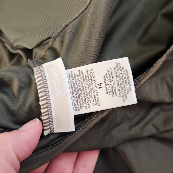 NWOT MICHAEL Michael Kors Lace Up One Piece Swimsuit - Picture 3 of 3